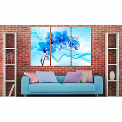 Paris Prix Tableau Imprimé Ethereal Orchid Blue 40 x 60 cm