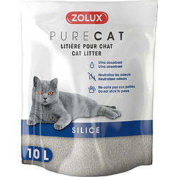 ZOLUX Litière silice nature Purecat 10 litres.