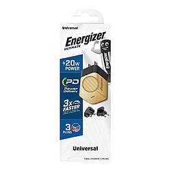 Acheter Magneticland Chargeur mural international ENERGIZER USB-C 20W 4A Noir et Or