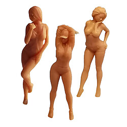 les gens de la scène figure 3PCS 1:64 Échelle Mini Personnes Figure Spice Girl Scène Chemin De Fer Diorama