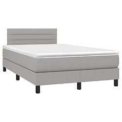 Avis Sommier à lattes et matelas LED,Cadre à lattes de lit pour Adulte Gris clair 120x200 cm Tissu -MN92288