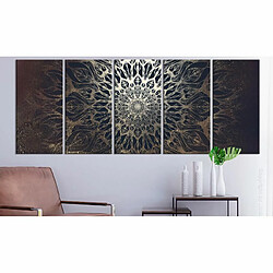 Paris Prix Tableau Imprimé 5 Panneaux Hypnosis Brown Narrow 80 x 200 cm