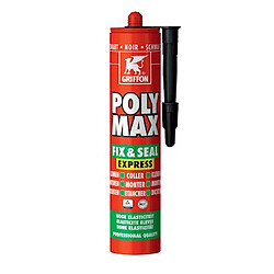 colle de montage et mastic d'étanchéité - griffon poly max fix&seal express - noir - griffon 6150454