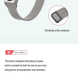 Acheter Wewoo Bracelet en métal Mijobs Milan SE pour Xiaomi Mi Band 3 Bracelet en acier inoxydable Bracelet magnétique Bracelet Bracelets Remplacer les accessoires, hôte non inclus (Or)