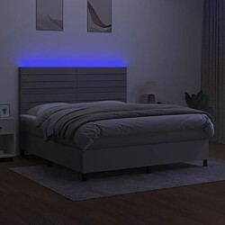 Acheter Sommier à lattes,Cadre à lattes de lit et matelas et LED pour Adulte Gris clair 180x200 cm -MN75227