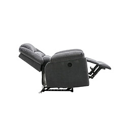 Acheter Vente-Unique Fauteuil relax électrique en tissu gris BUROLO