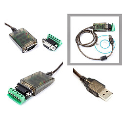 Kalea-Informatique Convertisseur USB vers RS422 RS485 CHIPSET FTDI FT232 - Permet le montage d'un materiel série RS-485 ou RS-422 (fil à fil ou par fiche DB9) sur un simple port USB