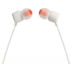 Casques avec Microphone JBL T110 Blanc pas cher