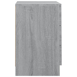 Acheter vidaXL Table de chevet Sonoma gris 38x35x56 cm Bois d'ingénierie