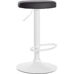 Non Tabouret de bar Ponte simili cuir blanc