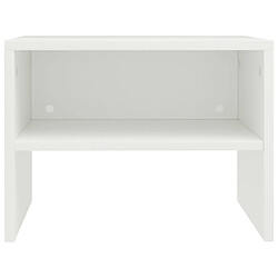 Acheter Maison Chic Table de chevet,Table de nuit,Table d'appoint pour salon Blanc 40 x 30 x 30 cm Aggloméré -MN34228