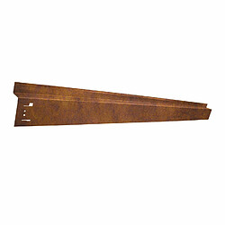 Green-split Bordure de Jardin Avec passage de roue - Acier corten, 120 x 9,5 cm