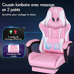 Avis ALFORDSON Chaise de Jeu Bureau Racer Grand Coussin lombaire Siège en Cuir