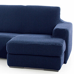 Chaise longue avec bras droit court Sofaskins NIAGARA 210 - 340 cm - Blue marine