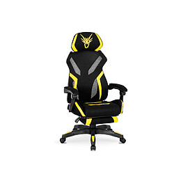 Vivaldi Fauteuil Pivotant MAXIMO Noir/Jaune