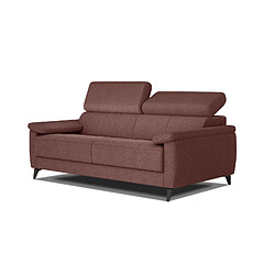 Courtois Laville Canapé droit Taunus 3 places XXL tissu bordeaux 