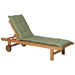 Madison Coussin de chaise longue Panama 200x60 cm Vert sauge