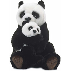 Wwf - 15183008 - Peluche - Maman Panda avec Bébé - 28 cm