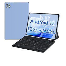 VANWIN Tablette Tactile V62 (WIFI) 10,36" Android 12 Tablette Enfants 12Go + 256Go Extensible jusqu'à 1 T , Caméras 5MP+13MP, 1920 * 1200 FHD, Bluetooth, Wi-FI, 7000mAh, Bleu (Bookcover Clavier)