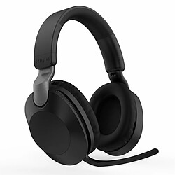 Casque Bluetooth Stéréo Musique Externe Pliant Casque De Jeu Sans Fil Avec Microphone Noir Titane