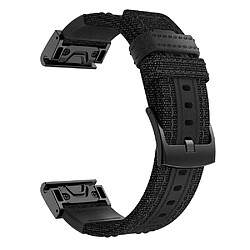 Acheter Wewoo Bracelet pour montre connectée en cuir et Garmin Fenix5 Plustaille du 150 + 110 mm noir