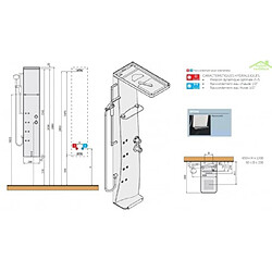 Acheter Colonne de douche mécanique ou thermostatique NOVELLINI DRESS S 158 cm