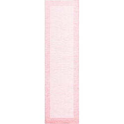 Vidal Tapis de couloir en laine 302x81 rose Darya