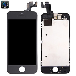 Wewoo Pour iPhone 5s caméra frontale noir + LCD + cadre + pavé tactile Assembleur de numériseur pièce détachée 4 en 1 