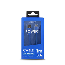 Avis MOOOV Câble micro USB /USB-A plat 1 m - bleu