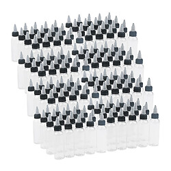 160 Pièces 60ml Bouteilles de Squeezes Vides en PET avec Bouchon de Torsion Noir