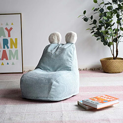 The Home Deco Kids Poire enfant en velours côtelé Ted Bleu ciel.