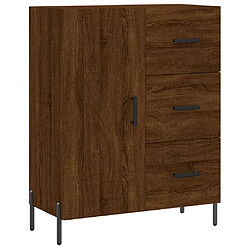 Maison Chic Buffet,Meuble de Rangement,commode pour salon,Cuisine chêne marron 69,5x34x90 cm bois d'ingénierie -MN69361