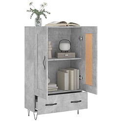 Acheter Maison Chic Buffet,Meuble de Rangement,commode pour salon,Cuisine gris béton 69,5x31x115 cm bois d'ingénierie -MN42254