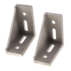 Support de coin profilé en aluminium 2PK L angle droit 8080