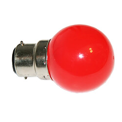 ampoule à led - culot b22 - rouge - festilight 65682-2pc 