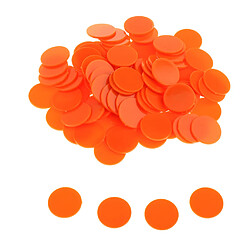 Avis 25MM barillet en plastique Coin Chip Money 100 barils un avion baril Boundless Orange