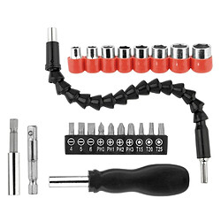 Wewoo Ensemble d'outils pour arbre de foret électrique multifonctionnel 22 PCS / Set noir 