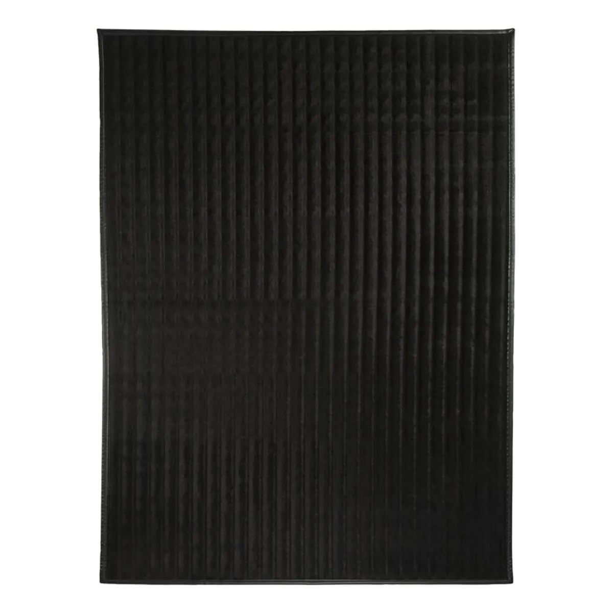 Thedecofactory FLOCK - Tapis en cuir noir 140x190