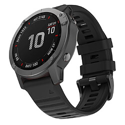 Wewoo Bracelet pour montre connectée Garmin Fenix 6 22mm Silicone Smart Watch de remplacement Noir 