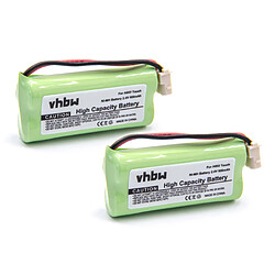 vhbw set de 2 batteries 800mAh pour téléphone fixe sans fil V-Tech 89-1347-01-00 