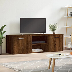 vidaXL Meuble TV chêne marron 120x34x37 cm bois d'ingénierie