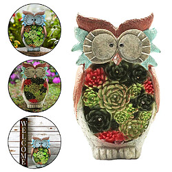 Acheter Statue De Jardin Sculpture Animale LED Lumières Solaires Pour Patio Yard Decor Owl