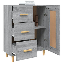 Acheter vidaXL Buffet Sonoma gris 69,5x34x90 cm Bois d'ingénierie