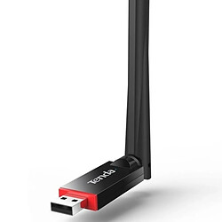 Wewoo Carte Réseau Wifi noir Portable 300Mbps Sans Fil USB WiFi Carte Réseau Récepteur Externe avec 6dBi Antenne