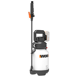 Worx aku - Pulvérisateur de jardin sans fil 20V - 5 litres - WG829E.9 (Livré sans batterie ni chargeur, débit de 25L/h, buse de pulvérisation, lance longue, courroie d'épaule) Noir