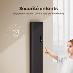 Acheter EMKE Radiateur électrique fixe 1000W avec écran LCD, minuterie hebdomadaire, application de la télécommande, Radiateur sur pied ou mural anthracite