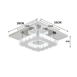 Acheter Stoex Plafonnier D'Intérieur À Led Lustre en Cristal K9 Moderne Pour Chambre À Coucher, Salon, Salle À Manger (Blanc Froid)