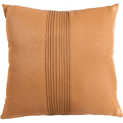 Pt' Coussin carré en polyuréthane Square cognac.