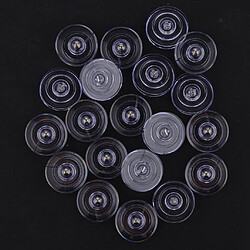 20pcs bricolage bobine de canette en plastique pour machine à coudre domestique chanteur 21 x 8mm