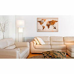 Paris Prix Tableau Imprimé Map of the World Desert Storm 40 x 60 cm